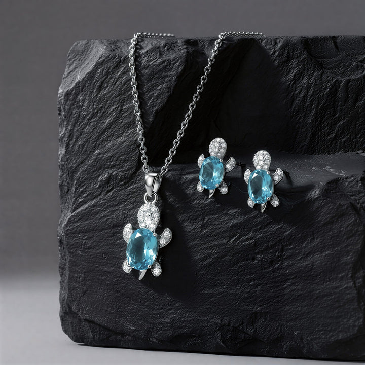Örhängen Lykke sköldpadda, inklusive gratis halsband | Begränsat erbjudande