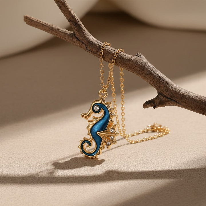 Halsband med lyckobringande sjölevande – sjöhäst