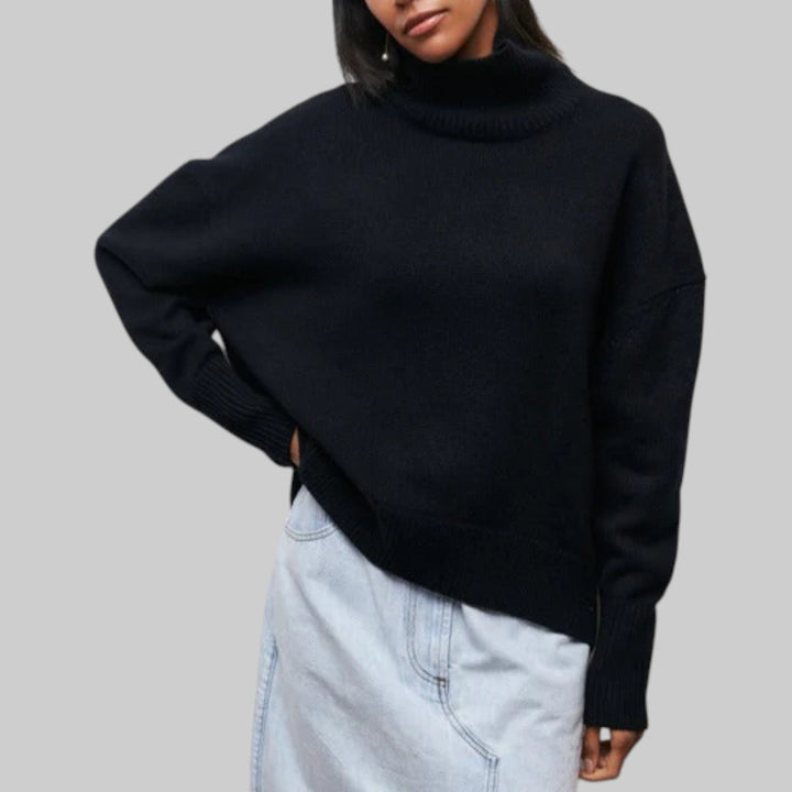 Amélie - Oversized bomullshoodie med rund hals