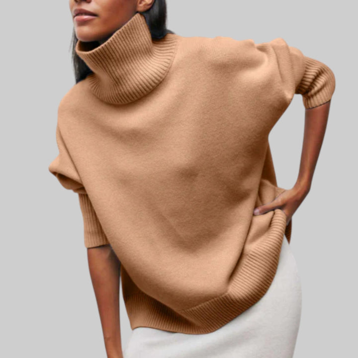 Amélie - Oversized bomullshoodie med rund hals