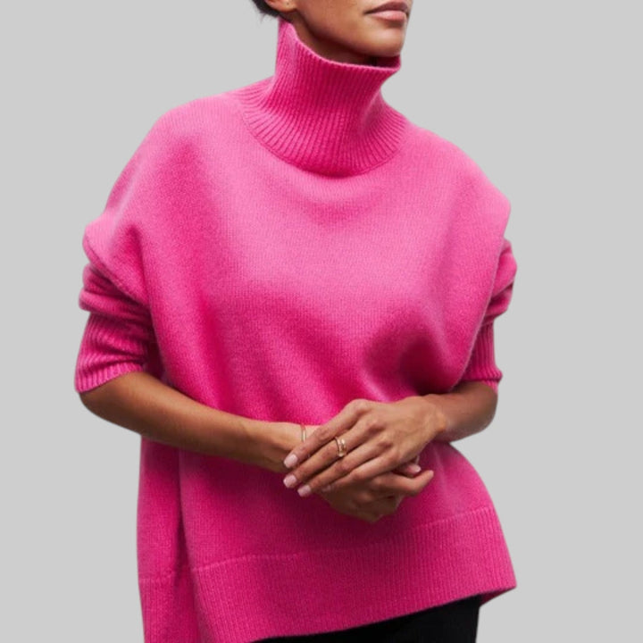 Amélie - Oversized bomullshoodie med rund hals