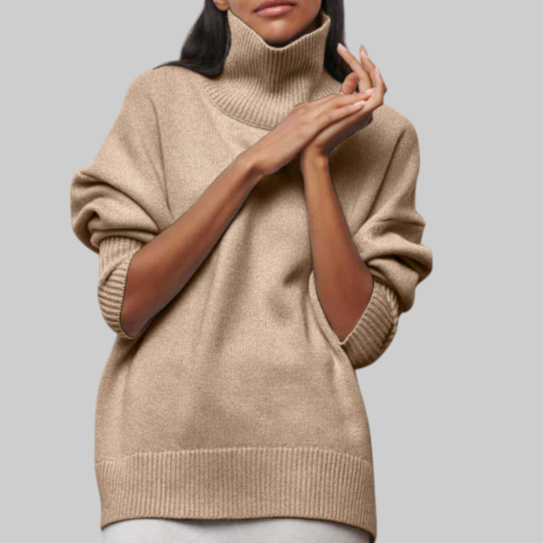 Amélie - Oversized bomullshoodie med rund hals