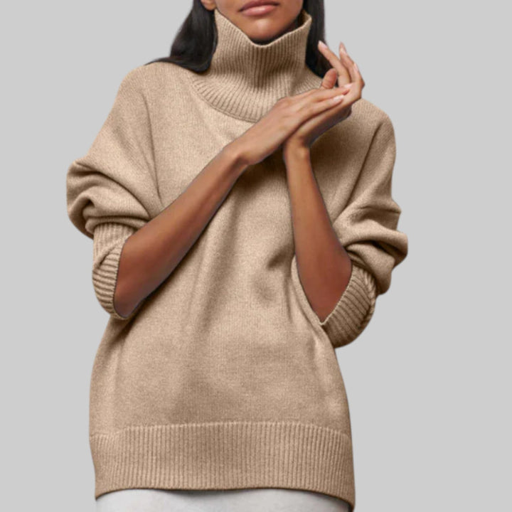 Amélie - Oversized bomullshoodie med rund hals