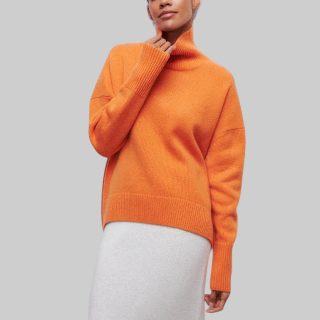 Amélie - Oversized bomullshoodie med rund hals