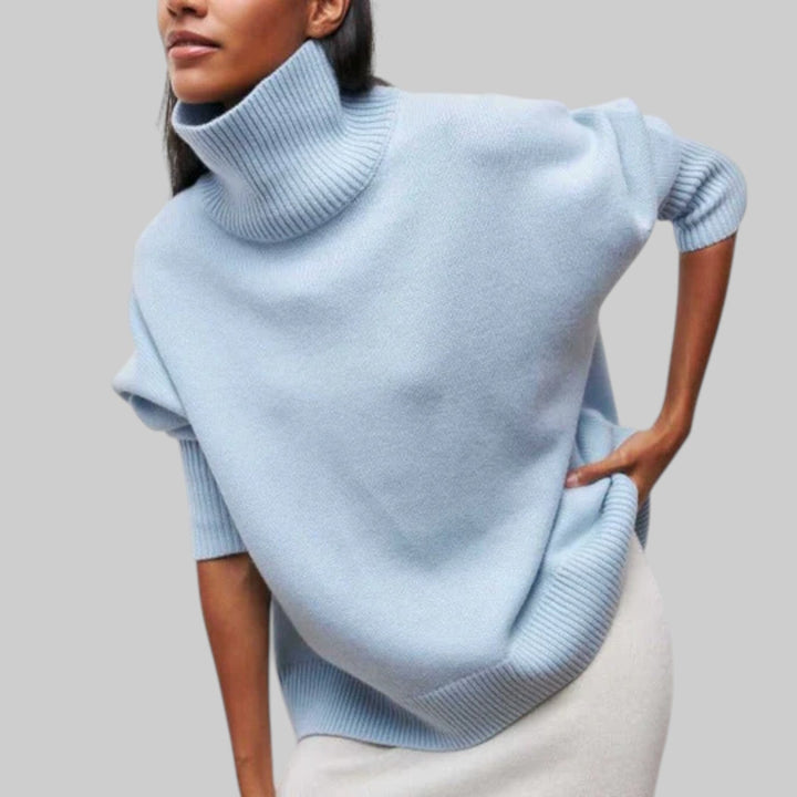 Amélie - Oversized bomullshoodie med rund hals