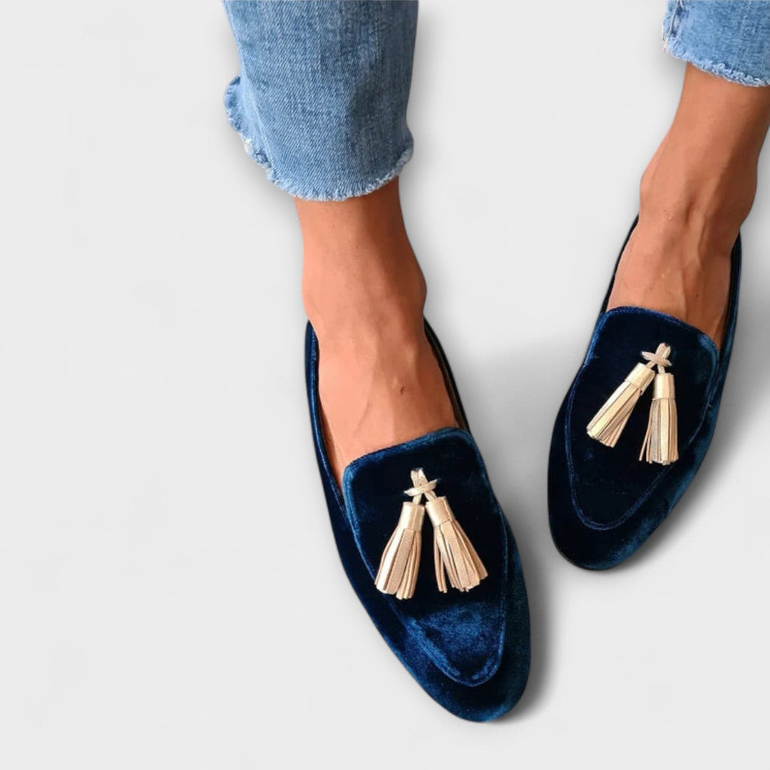 Quinnlyn™ | Vintagemockasiner med Fransar