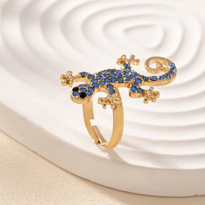 Geckoörhängen med lyckotalisman – gratis ring | Begränsat erbjudande