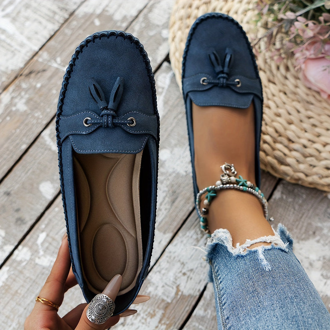 Nadine™ - Klassiska loafers med tofs