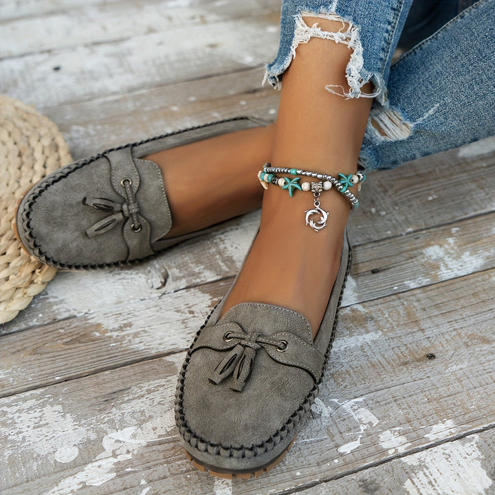 Nadine™ - Klassiska loafers med tofs