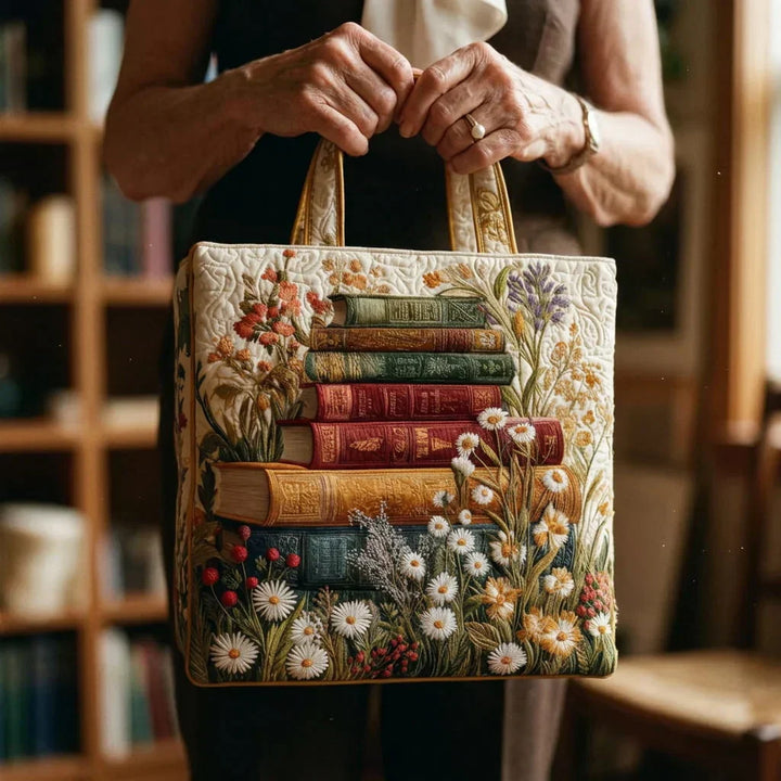 Quiltad väska – Blommig mönster
