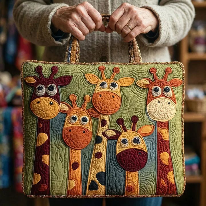 Quiltad väska – Giraff