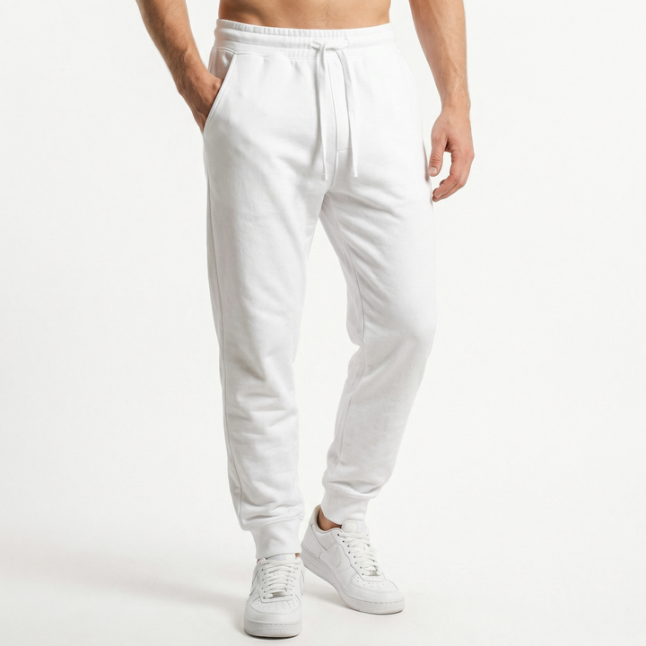 Högkvalitativa herr fleece joggbukser
