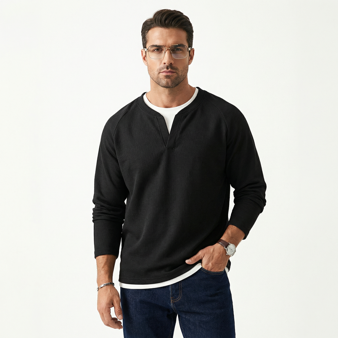 Brogan – Långärmad, lös Henley-tröja