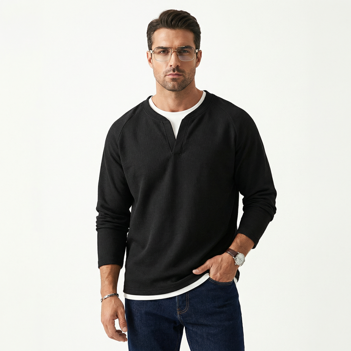 Brogan – Långärmad, lös Henley-tröja