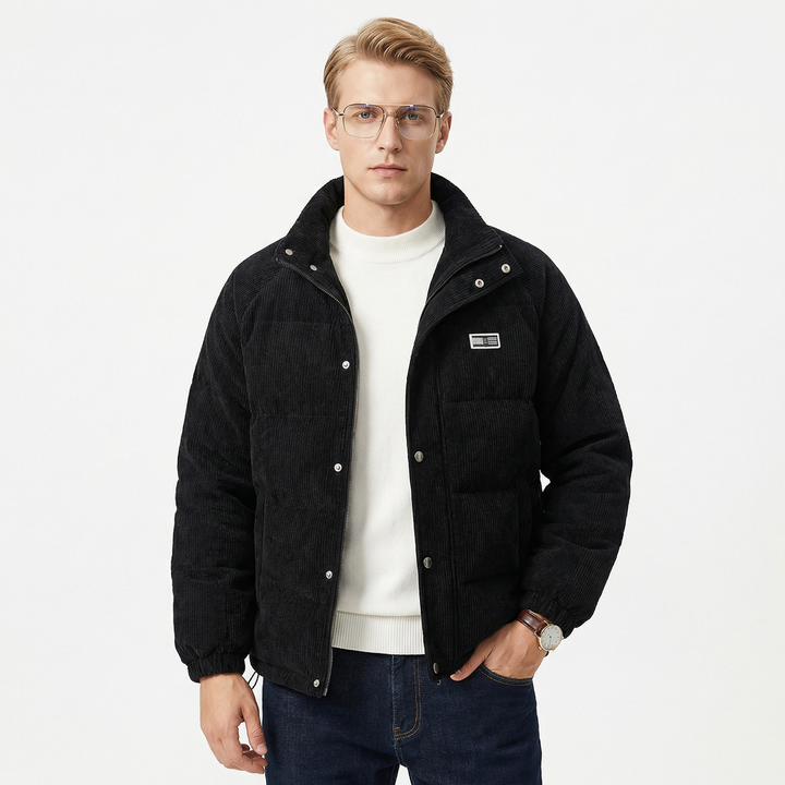 Herren corduroy jacka – Varm och stilfull