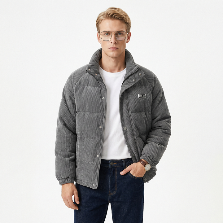 Herren corduroy jacka – Varm och stilfull