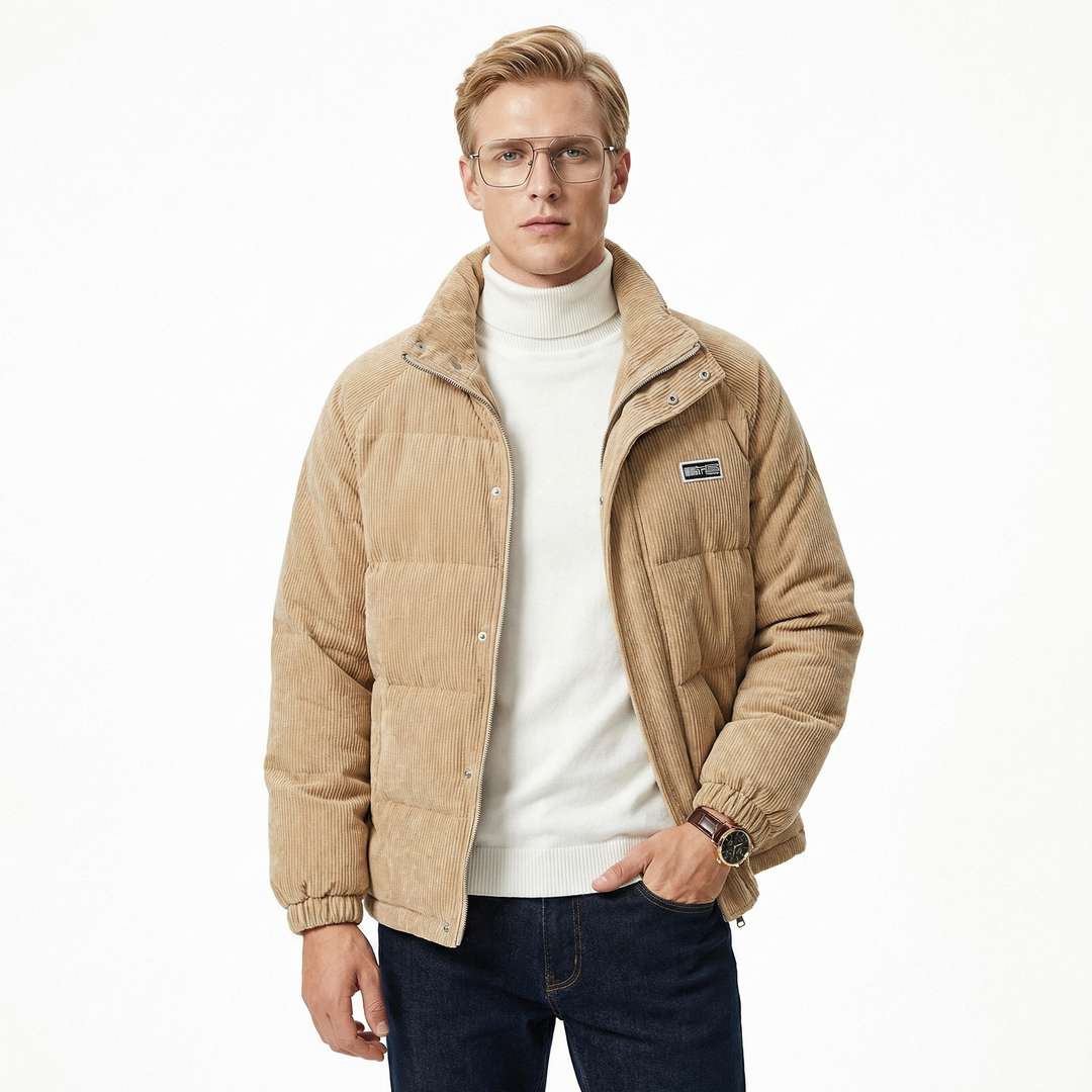 Herren corduroy jacka – Varm och stilfull