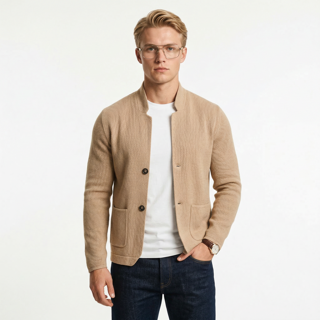 Maison Valdore | Texturerad stickad väst för män