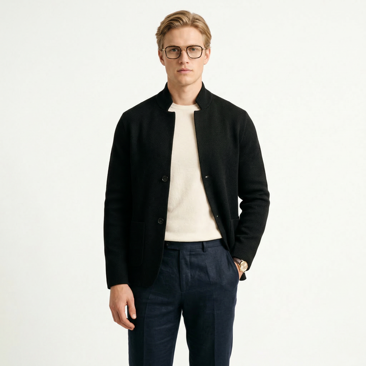 Maison Valdore | Texturerad stickad väst för män
