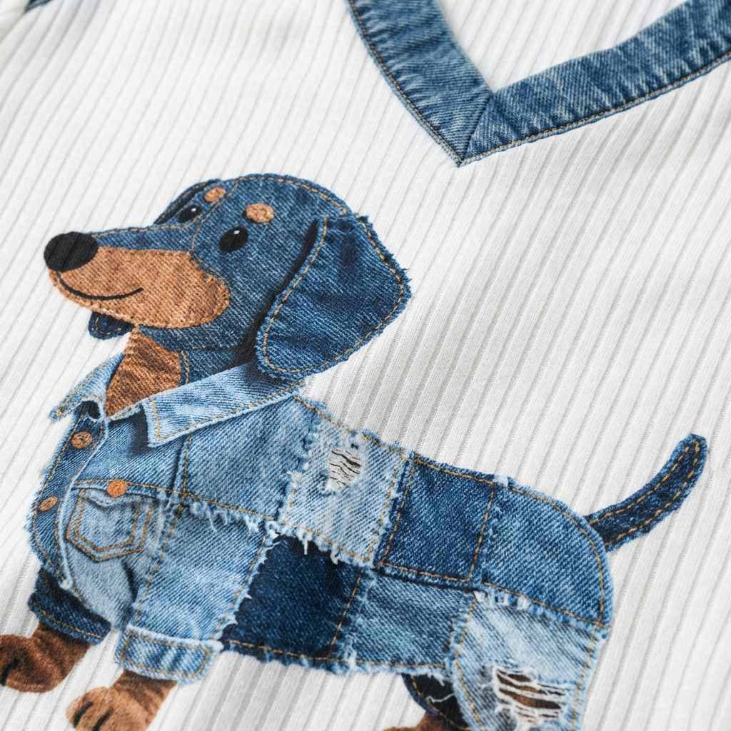 Stella™ | Konstnärlig denim-patchwork topp