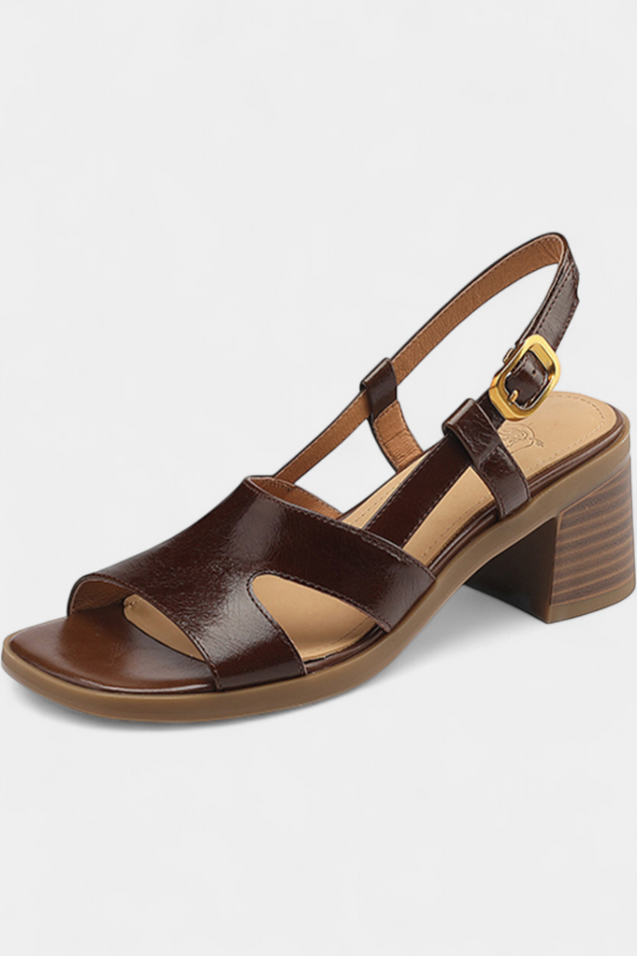 Milie | Retro-sandaler med fyrkantig tå och bekväm klack