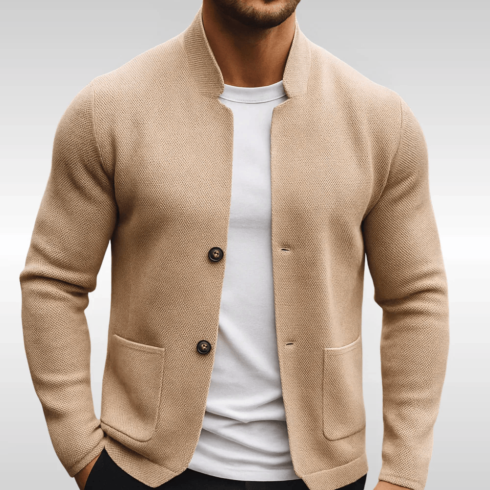 Maison Valdore | Texturerad stickad väst för män