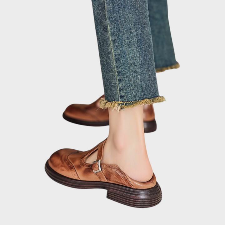 CAPITULINO | Elegant läder Mary Jane - Skor
