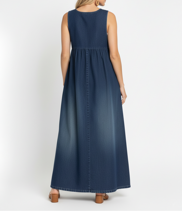 Ronja - Vintage Maxiklänning i Denim
