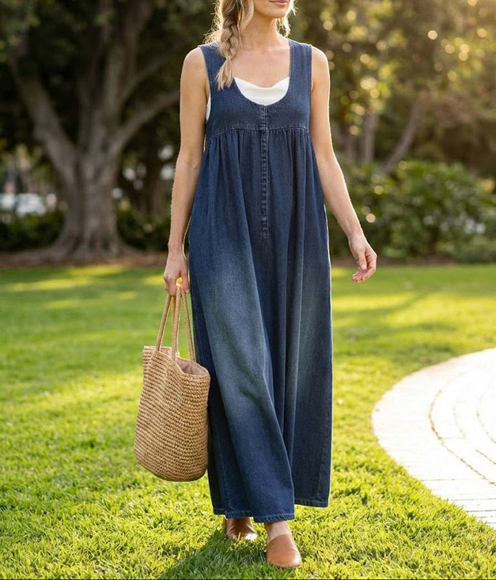 Ronja - Vintage Maxiklänning i Denim