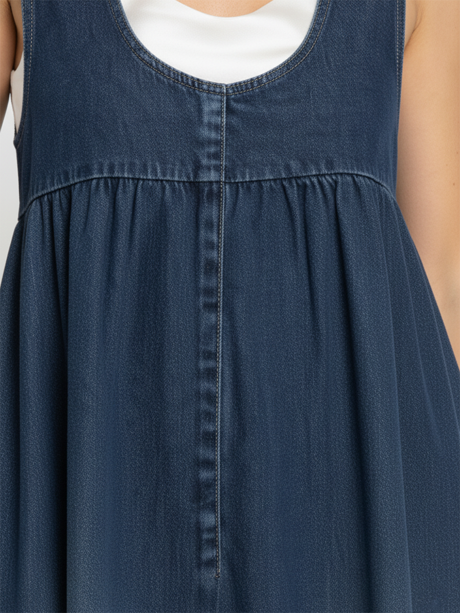 Ronja - Vintage Maxiklänning i Denim