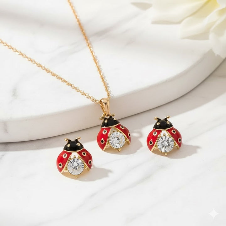 Örhängen Marihöns – Lyckotalisman – gratis halsband | Begränsat erbjudande